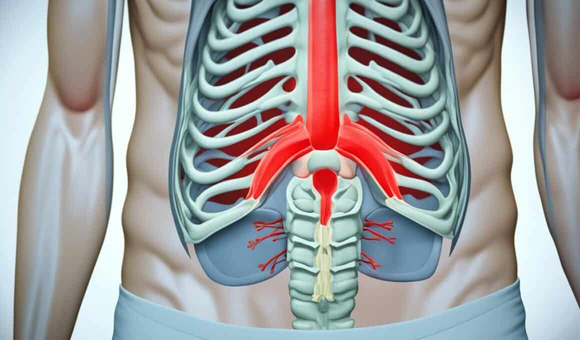 bóle brzucha po lewej stronie na wysokości pępka